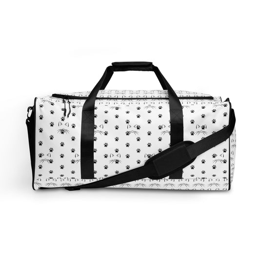 Whiskers and Paw Prints Duffle bag