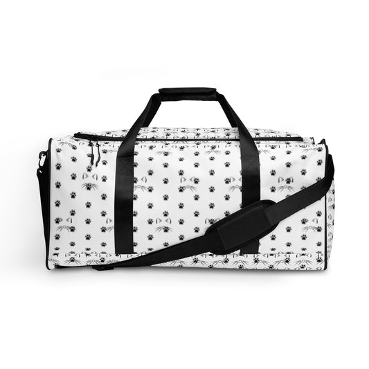 Whiskers and Paw Prints Duffle bag